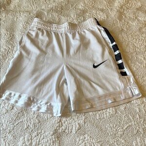 Nike Kids White and Black Shorts